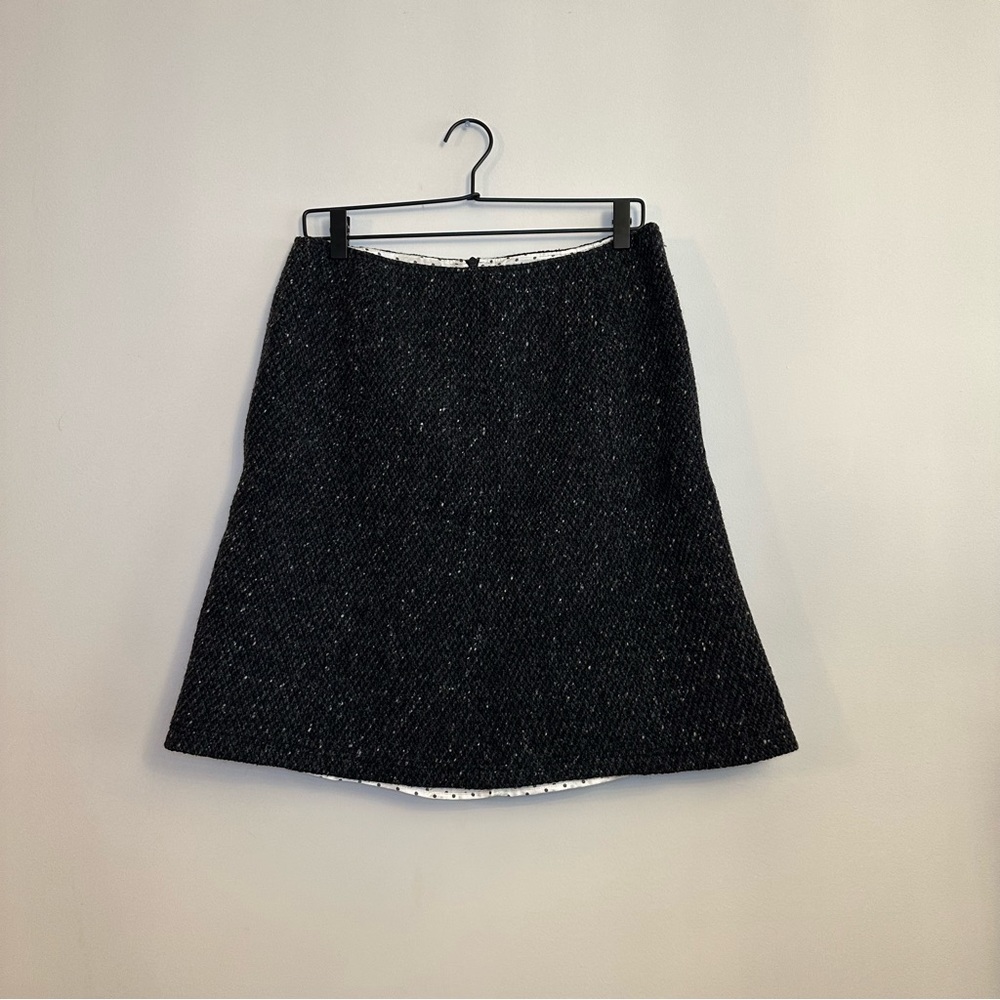 MaxMara Weekend Textured Tweed Wool Blend Skirt